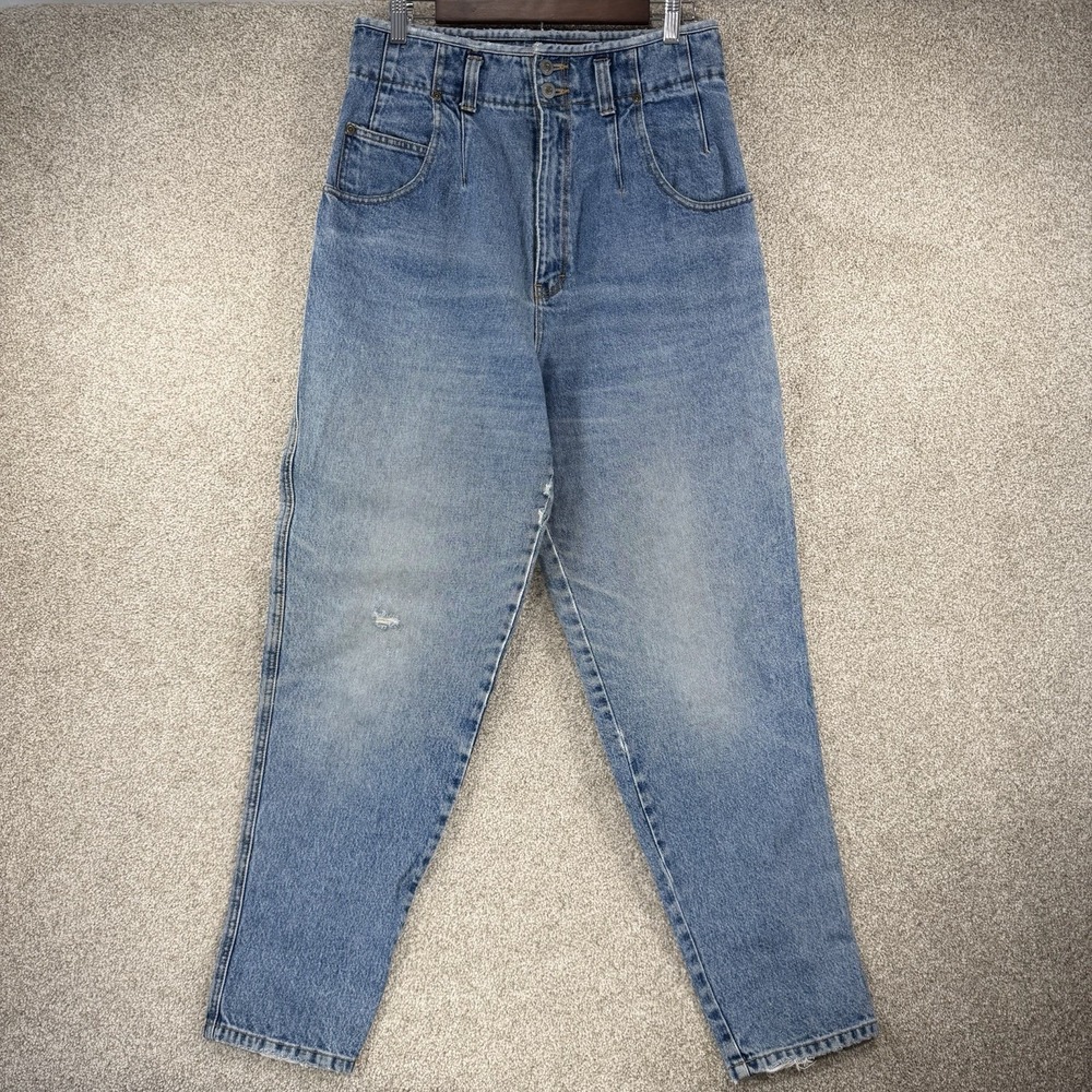 VTG‎ Paris Sports Club Jeans Sz 11 Thrashed High Waisted Distressed Tapered 90s